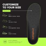 Superfeet All-Purpose Cushion Insoles - Trim-To-Fit Medium Arch Support Comfort Foam Inserts for Workout Shoes - Professional Grade - Men 7.5-9 / Women 8.5-10