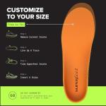 Superfeet All-Purpose High Impact Support Insoles (Orange) - Trim-To-Fit Orthotic Arch Support Shoe Inserts - Professional Grade - Men 9.5-11 / Women 10.5-12
