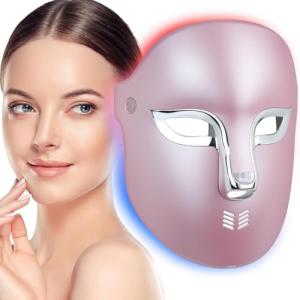 FSA Red Light Therapy Mask : Target Acne Removal,Wrinkles Redness,Wirless Remote,Salon Grade HSA Infrared Face Mask, Anti Aging Skincare for Home ,2000mAh Rechargeable Led Light Therapy Facial Mask