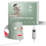 Nanoleaf FDA-Cleared LED Light Therapy Face Mask with 7 Treatment Modes - Professional Red & Blue Light with NIR Facial Device for Anti-Aging - 432 LEDs, Rechargeable