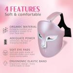 FSA Red Light Therapy Mask : Target Acne Removal,Wrinkles Redness,Wirless Remote,Salon Grade HSA Infrared Face Mask, Anti Aging Skincare for Home ,2000mAh Rechargeable Led Light Therapy Facial Mask