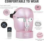 FSA Red Light Therapy Mask : Target Acne Removal,Wrinkles Redness,Wirless Remote,Salon Grade HSA Infrared Face Mask, Anti Aging Skincare for Home ,2000mAh Rechargeable Led Light Therapy Facial Mask