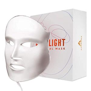 Aphrona® | FDA cleared Moonlight LED Facial Mask Skin Care Mask, LED Light Therapy Red Blue light for Acne Removal Wrinkle Reduction