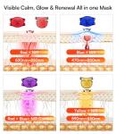 Red Light Therapy Mask for Face & Neck – 4 Light Modes with 850nm NIR, Red, Yellow & Blue LED Light Therapy, 2600mAh Rechargeable LED Face Mask for Anti-Aging, Skin Firming & Radiant Glow at Home