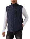 Gihuo Men's Fishing Vest Utility Vest Casual Outdoor Quick Dry Safari Travel Golf Vest Work Vest (Navy-XXL)