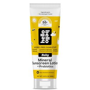 Hello Bello Mineral SPF 55 Sunscreen with Prebiotics
