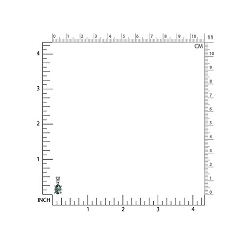 Simulated Alexandrite Silver Pendant Necklace 18 Inch