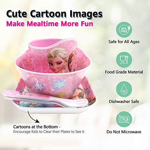 Frozen Elsa and Anna 5-Piece Tableware Set