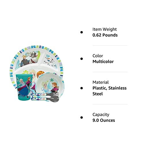 Disney Frozen 5-Piece Kids Dinnerware Set