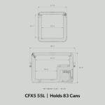 Dometic CFX5 55L Portable Refrigerator and Freezer