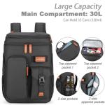 Double Deck Insulated Cooler Backpack for 33 Cans