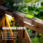 SOLPEX 16-Pack Waterproof Solar LED Deck Lights