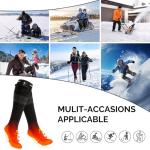 SNOW DEER Rechargeable Heated Socks with App Control