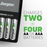 Energizer AA/AAA Battery Charger with 4 Batteries