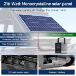 Solar-Powered Hard Shell Rooftop Tent for Vehicles