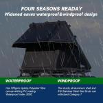 Solar-Powered Hard Shell Rooftop Tent for Vehicles