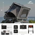 Topoak Hard Shell Rooftop Tent for Camping