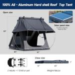 Solar-Powered Hard Shell Rooftop Tent for Vehicles
