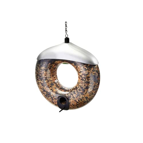 Garden Mile® Deluxe Hanging Donut SEED Feeder. Garden Bird Feeders Seed Feeder Easy Clean and Fill (Seed Donut Feeder)