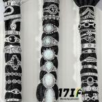 42-Piece Vintage Silver Knuckle Rings Set