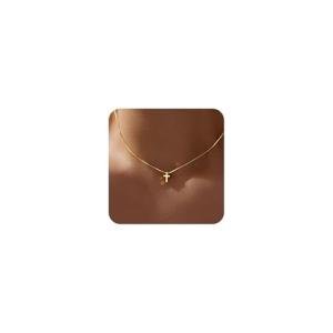 Gold Cross Necklace for Women and Teens