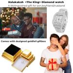 Halukakah Men's Platinum Plated Watch - Iced Out