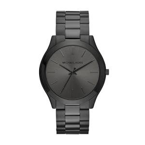 Michael Kors Slim Runway Black Stainless Steel Watch