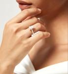 TIGRADE 2CT Marquise Cut Engagement Ring in Gold