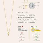 Gold Cross Necklace for Women and Teens