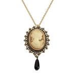 Victorian Cameo Pendant Necklace for Gothic Elegance