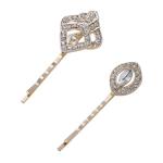 Vintage 1920s Crystal Rhinestone Hair Pins