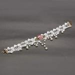 Elegant Lace Necklace and Flower Pendant Jewelry Set