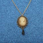 Victorian Cameo Pendant Necklace for Gothic Elegance