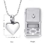 Heart Urn Necklace for Ashes - Customizable Pendant