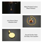 Custom Photo Pendant Necklace with Rhinestone Bezel