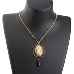 Victorian Cameo Pendant Necklace for Gothic Elegance