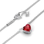 PANDORA Sparkling Heart Halo Pendant Necklace
