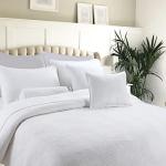 Lightweight Cotton Solid White Quilt Bedding Set