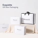 WENERSI Organic Cotton Hotel-Style Gray Duvet Insert