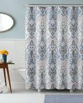 Floral iKat Dobby Fabric Shower Curtain