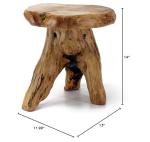 Natural Cedar Stump Stool and Side Table