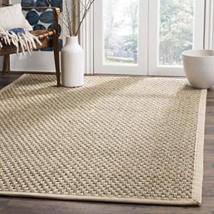 Natural Fiber Woven Rectangle Area Rug, 183x274 cm