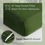 Queen Sheet Set in Forest Green – 3 Pieces
