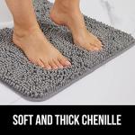 Thick Microfiber Non-Slip Chenille Bath Mat