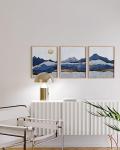 Mountain Blue Wall Art Set - Nature Decor