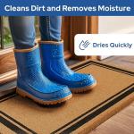 Natural Coconut Fiber Doormat - Large and Non-Slip