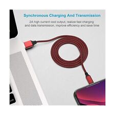 Apple MFi Certified 6-Pack Nylon Braided iPhone Chargers