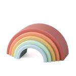 Itzy Ritzy Rainbow Stacker Toy - Includes 5 Arches for Stacking – Helps Develop Hand-Eye Coordination – Rainbow