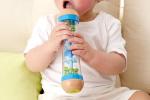 Hape Beaded Raindrops | Mini Wooden Musical Shake & Rattle Rainmaker Toy, Blue, Model Number: E0328B