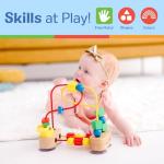 Melissa & Doug First Bead Maze - Wooden Educational Baby Toy with Suction Cups, for Floor, High Chair or Toddler Table, Toddler Toys for Girls & Boys Ages 1+